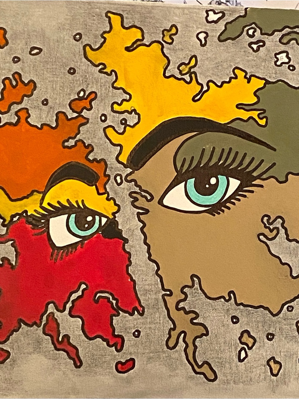 Hand painted Original Abstract Art- “Eyes”